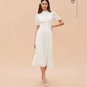 Reformations Dusk Dress Ivory, NWT